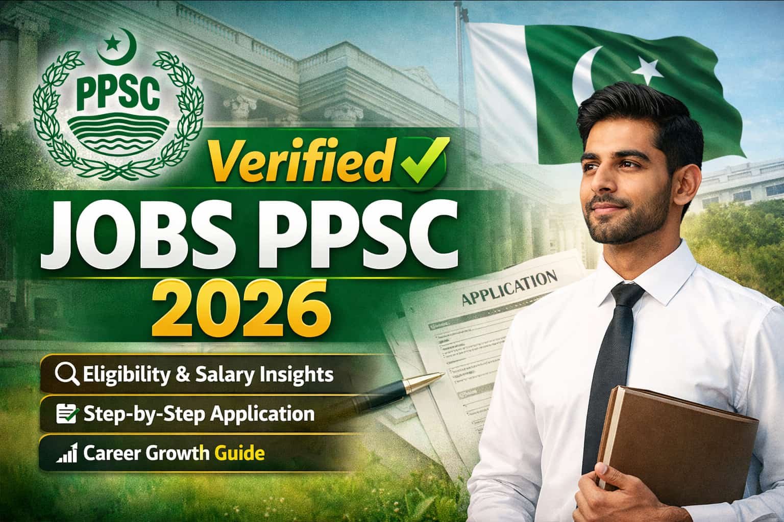 Trusted Jobs PPSC 2026 guide image showing official eligibility criteria, application steps, and Punjab Public Service Commission recruitment theme.