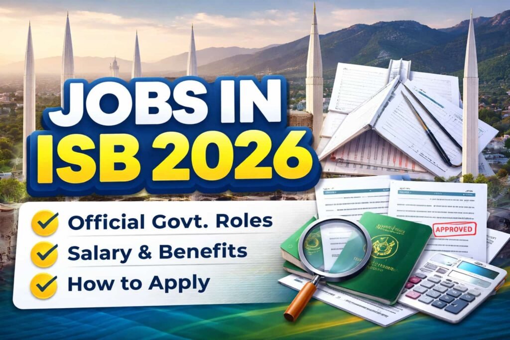 Trusted jobs in ISB 2026 showing official federal and public sector career opportunities in Islamabad with application guidance