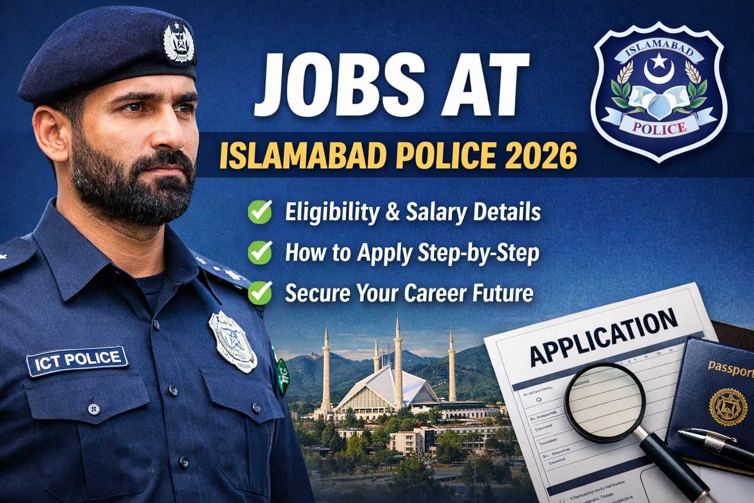 Verified jobs at Islamabad Police 2026 showing official recruitment, eligibility, salary details, and secure application guidance for Pakistani candidates.
