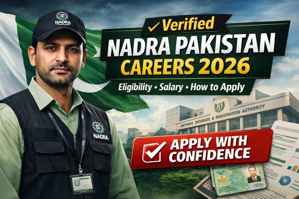 Verified NADRA Pakistan careers 2026 – Apply confidently with step-by-step guidance for eligibility, salary, and application process.