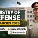 The latest ministry of defense vacancies in Pakistan provide employment opportunities for candidates seeking stable government jobs in administrative, technical, and support roles.